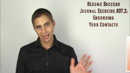 219 Resume Success Journal Exercise 37.2 Endorsing Your Contacts