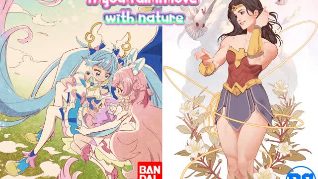 Hirogaru Sky Pretty Cure + Wonder Woman Custom Wallpapers - If you fall in love with nature