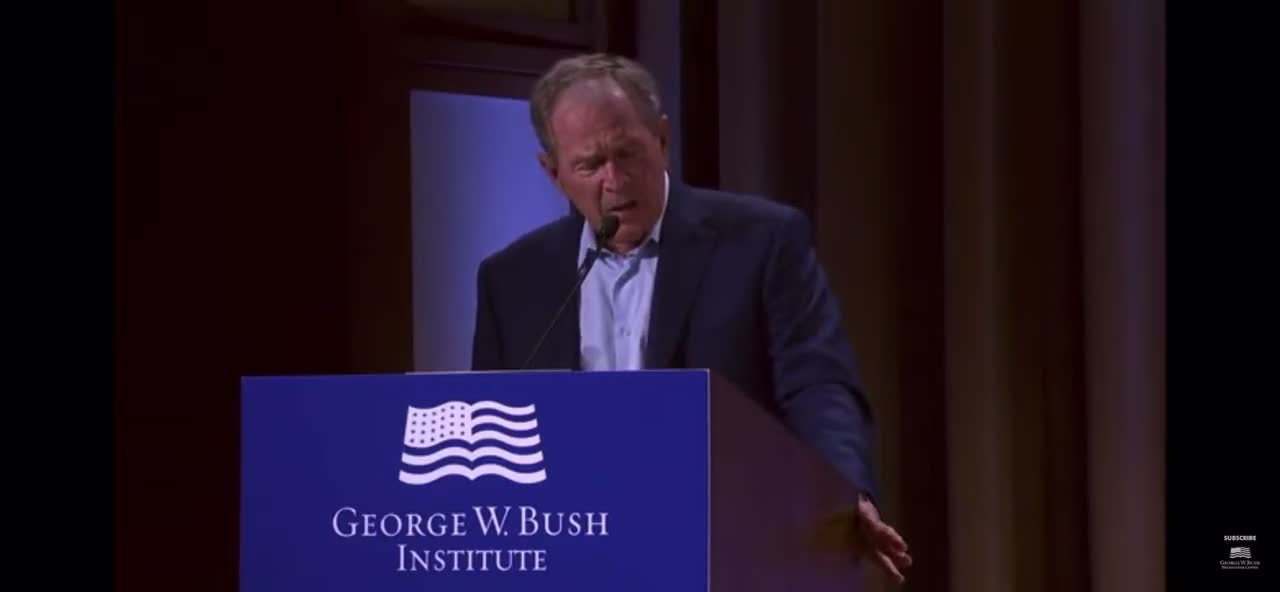 George Bush are admit Iraq Invasion illegal
