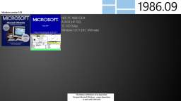 Visual Windows History. Timeline version 4 Part 1