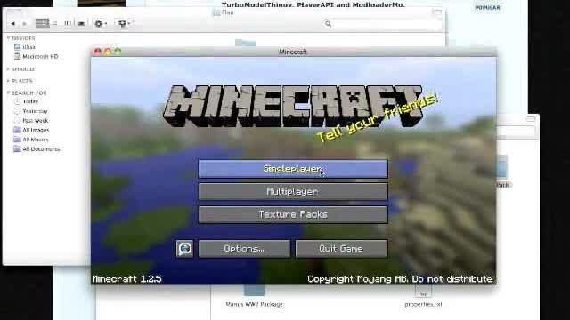 Minecraft: how to install the flans mod on mac 1.2.5