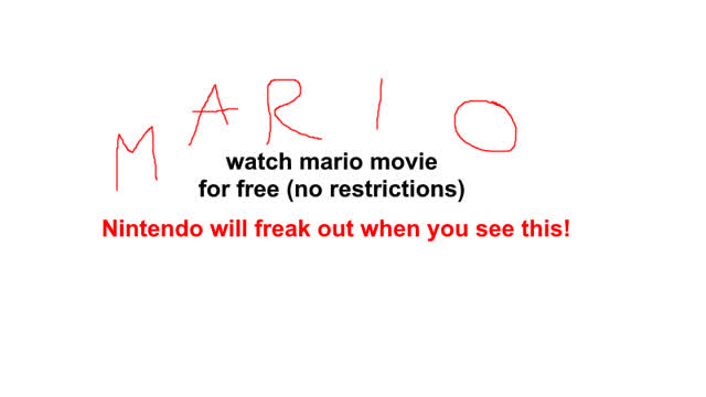 Watch The Super Mario Movie For Free
