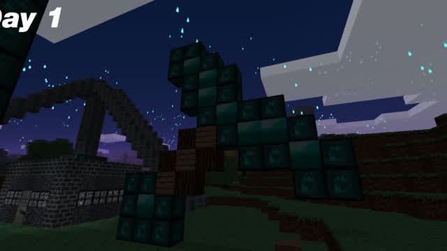 Day 1 of finishing the big diamond sword!