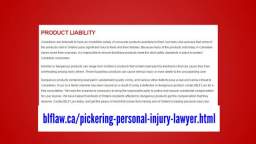Pickering Best Accidental Lawyer - BLF Personal Injury Lawyer (800) 943-0167