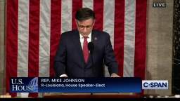 New US House Speaker Mike Johnson promised in his inaugural address that his first legislative initi