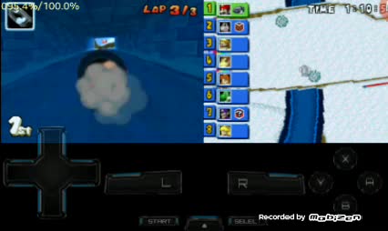 Super mario kart ds gameplay (emulator)