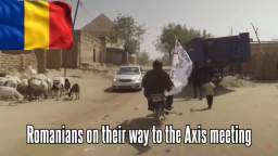 Romanians on their way to the Axis meeting