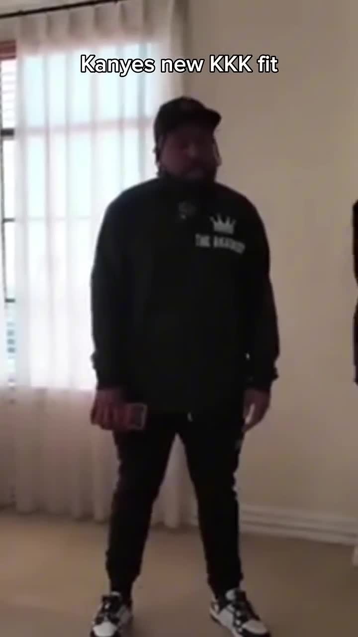 Kanye West aka Ye dressing up with BlacKKKlan costume