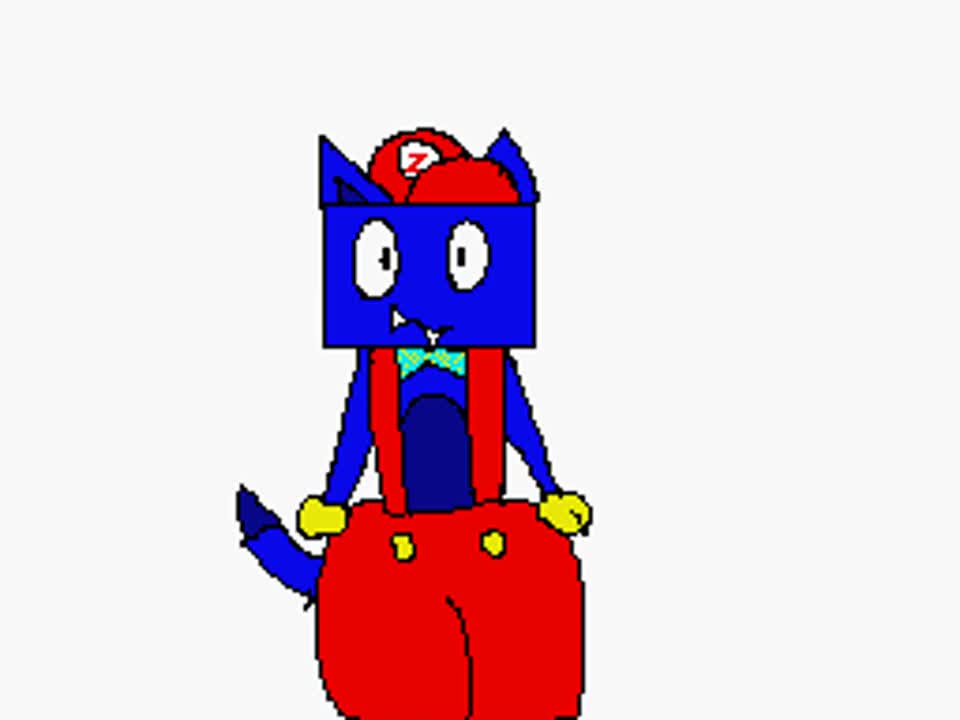 Zippy The Blueberry Cat Inflatable Bouncy Balloon Pants Inflation