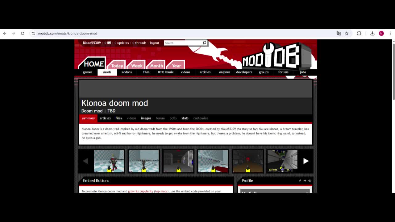 [ANNOUNCEMENT] Klonoa doom moddb page