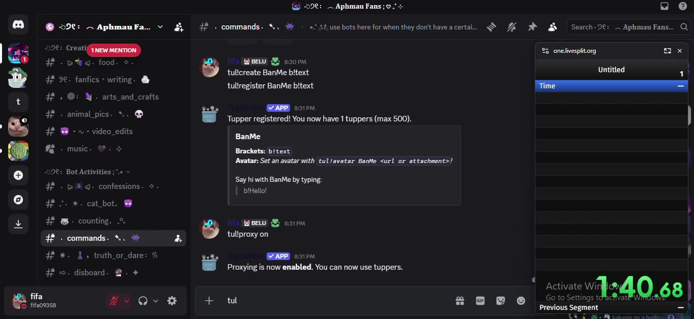 Aphmau Fans Server Ban Speedrun (0.0 - 1:56.43)