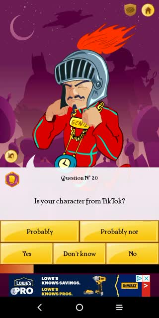 playing Akinator