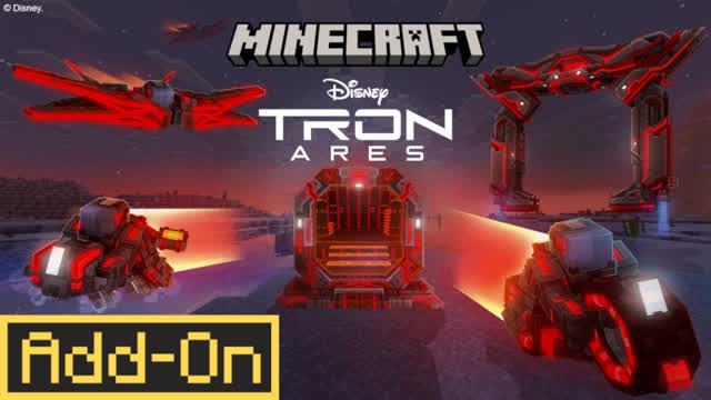 Trying a new Minecraft Tron Add-On!