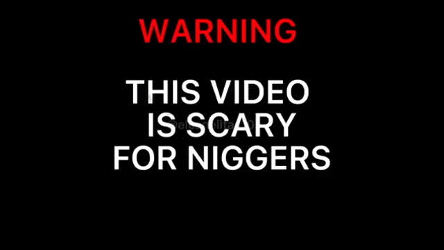 WARNING: THIS VIDEO IS SCARY FOR NIGGERS!!