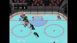 NHLPA 93 - Puck Flips In - Sega Genesis Gameplay