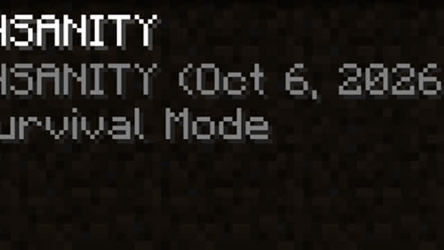 Minecraft InSaNiTy #1: THE START.