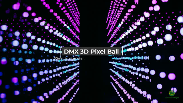 3D Pixel Ball Strings Decorated on Radio Station