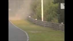 Diego Kenny Lennault Rodriguez flips his Mercedes-Benz CLR