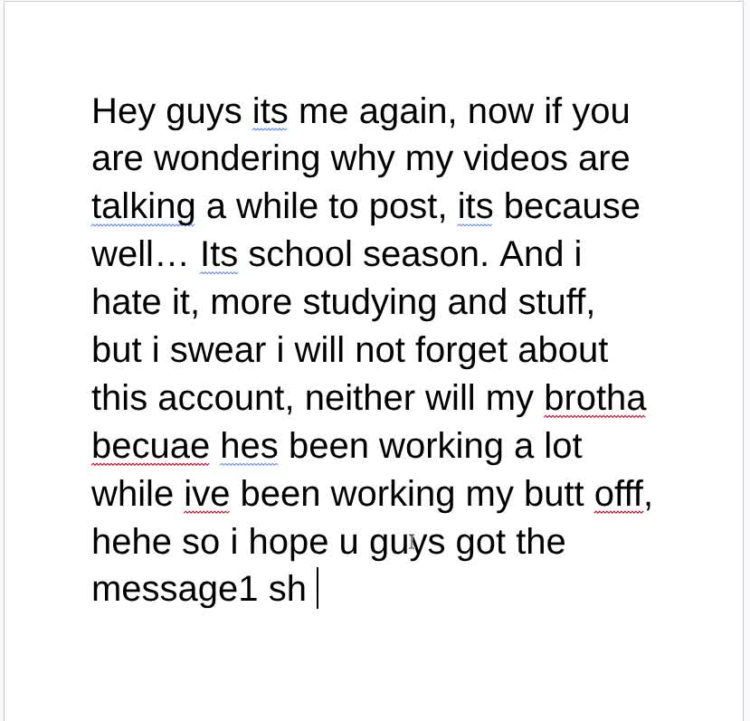 Why I haven't been posting any videos lately