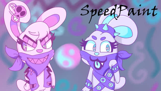 SpeedPaint - Giri Giri & Kiri Kiri ~ Fuwa Fuwa Foof