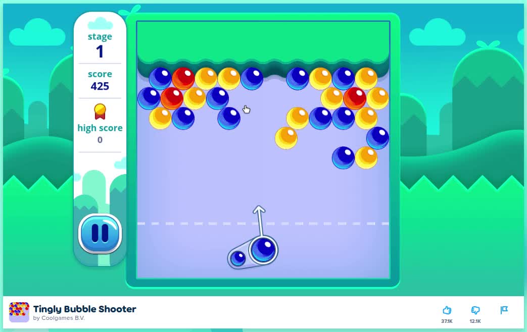 Playing Tingly Bubble Shooter on Poki by Coolgames B.V