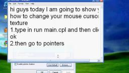 How to change cursor on Windows XP