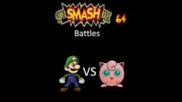 Super Smash Bros 64 Battles #132: Luigi vs Jigglypuff (No Damage)