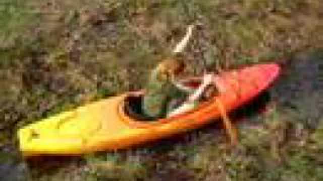 Extreme Kayaking in ditch!!!
