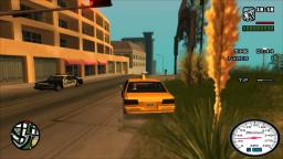 (HD/720p) GTA SA - Wild Taxi Drive w/ HD PS2 Textures