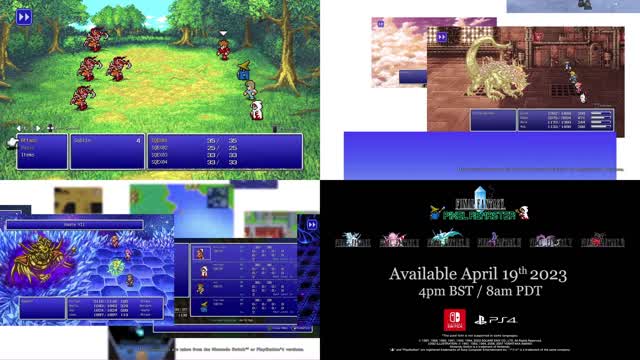 Final Fantasy Pixel Remaster Collection - Official PS4 & Nintendo Switch Launch Date Trailer