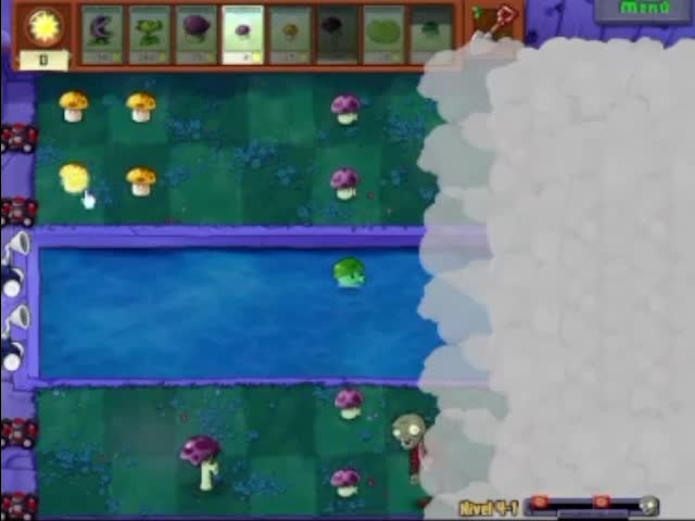 Plantas contra zombies - nivel 4-1 av 2
