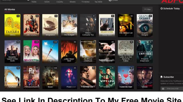 My Free movies and tv show website