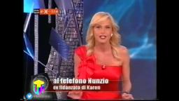 Lite tra Simona Ventura e lex fidanzato di Karen Picozzi [Isola 5] (Rai2 - 7.11.2007)
