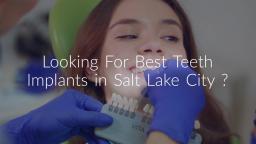 Nuvia Dental Implants Center : Teeth Implants Salt Lake City