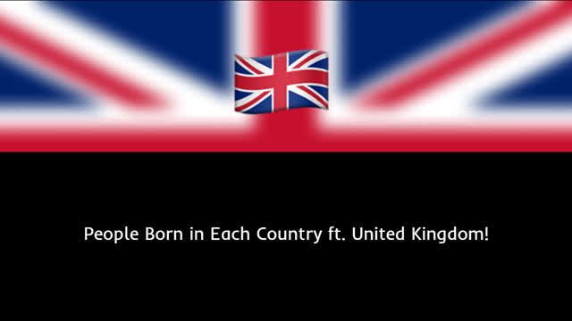 People Born in Each Country ft. United Kingdom!