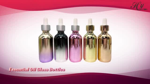 Cosmetic Skin Care Essential Oil Plated Essential Oil Glass Bottles