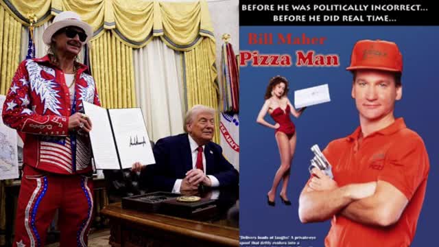 THEY LIVE, MAGA SLEEPS! KID BOHEMIAN GROVE ROCK & THE PIZZA MAN VISIT TRUMP AT THE WHITE HOUSE!