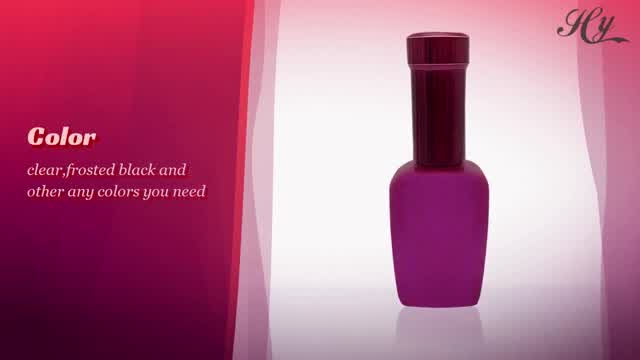 15ml Empty Uv Gel Nail Polish Bottle Pink Bottle With Metallic Lids