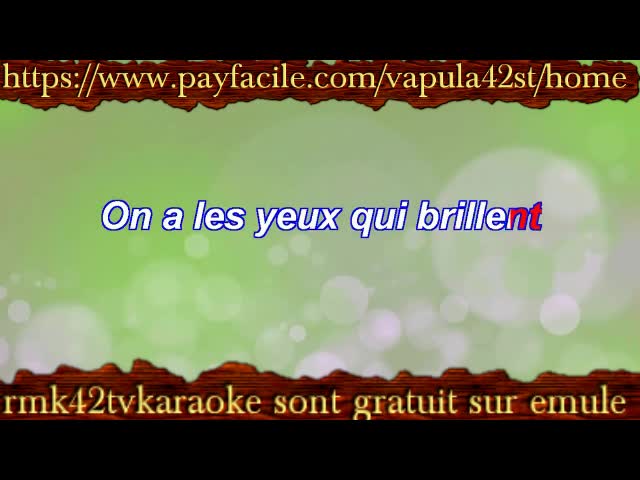 a nos souvenirs - 3 CAFE GOURMAND karaoke 2022 rmk42tvkaraoke