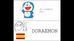 nombres de doraemon en otros idiomas (meme)