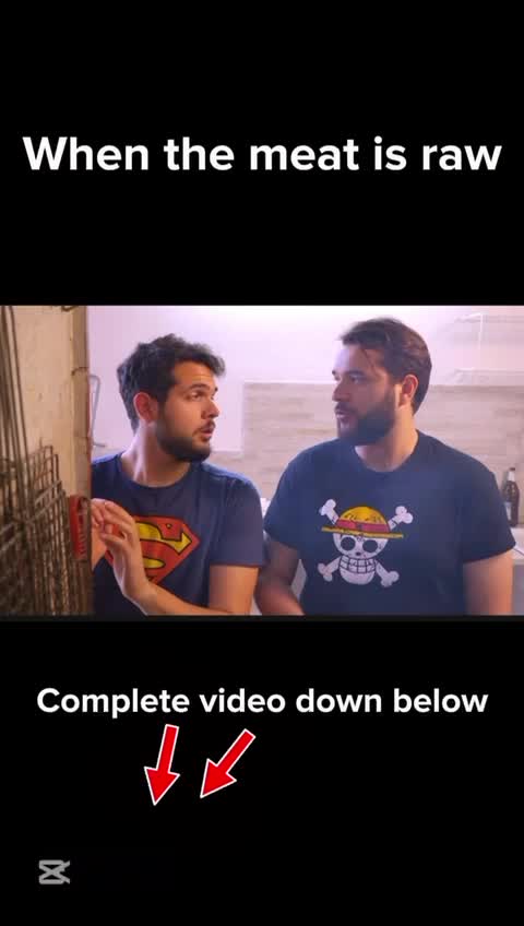 When the meat is raw