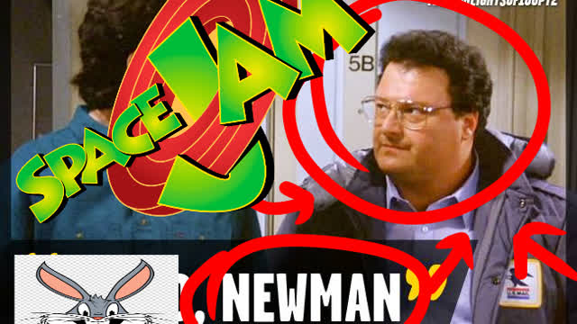 newman from seinfeld in space jam real!!! not clickbait!!!!