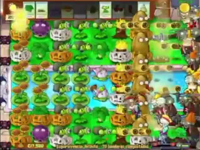 Plantas contra zombies - supervivencia infinita (6/7)