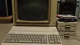 Starting a word processor on my Apple IIe Platinum