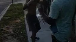 Another Hood Fight Knock Out in the Hood