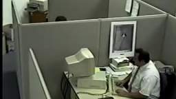 Man destroys computer