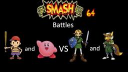 Super Smash Bros 64 Battles #51: Ness and Kirby vs Link and Fox