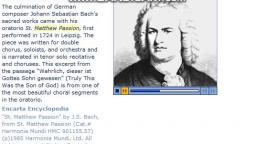 Johann Sebastian Bach - Wahrlich, dieser ist Gottes Sohn gewesen - Chorus 63b