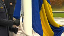 The Swedish flag was raised at NATO headquarters in Brussels