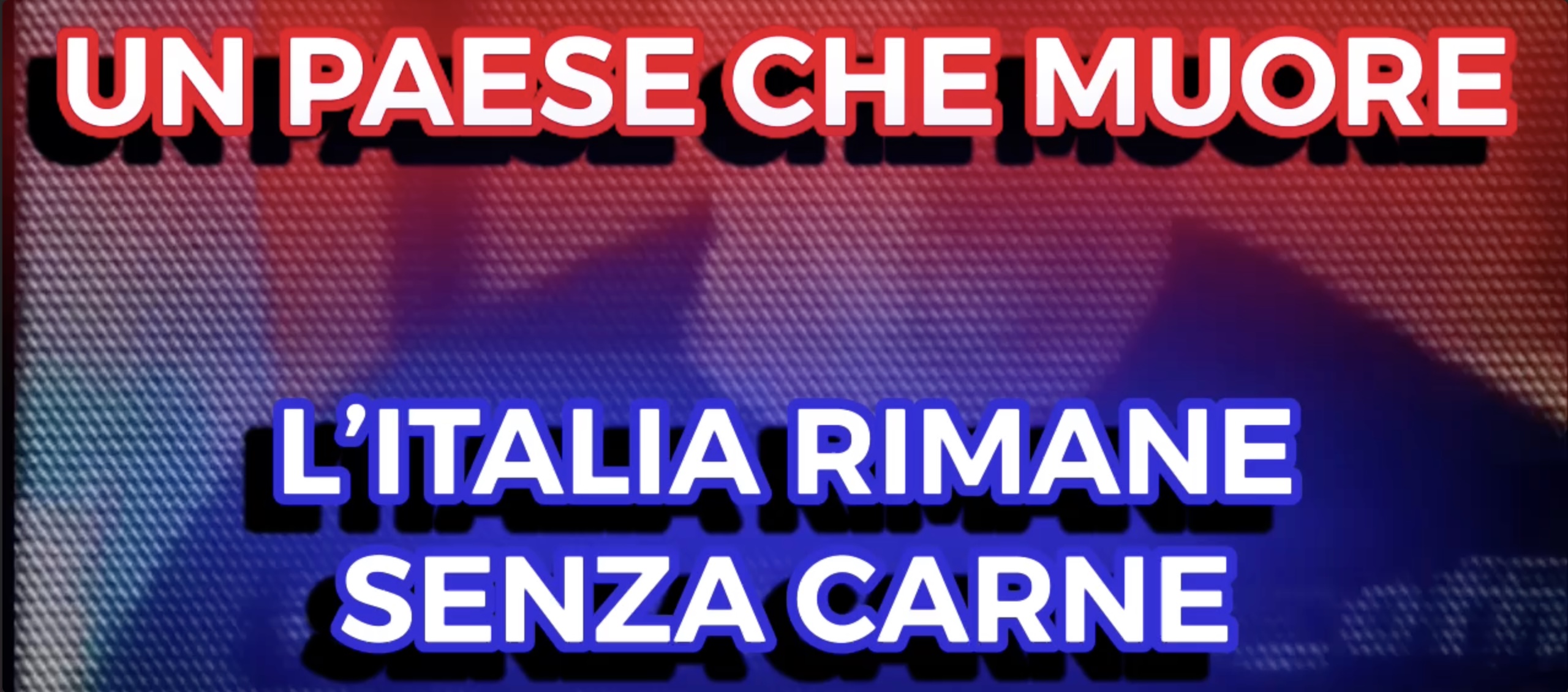 Un Paese che Muore - LItalia Resta Senza Carne